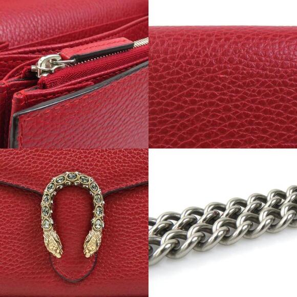 GUCCI Red Leather Wallet - Picture 4 of 5